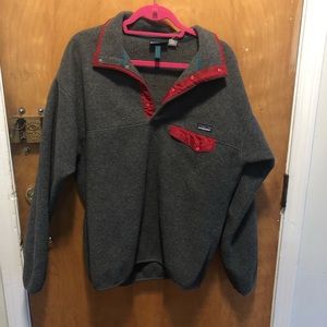 Grey men’s Patagonia Fleece Synchylla classic sz L